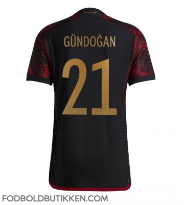 Tyskland Ilkay Gundogan #21 Udebanetrøje VM 2022 Kortærmet